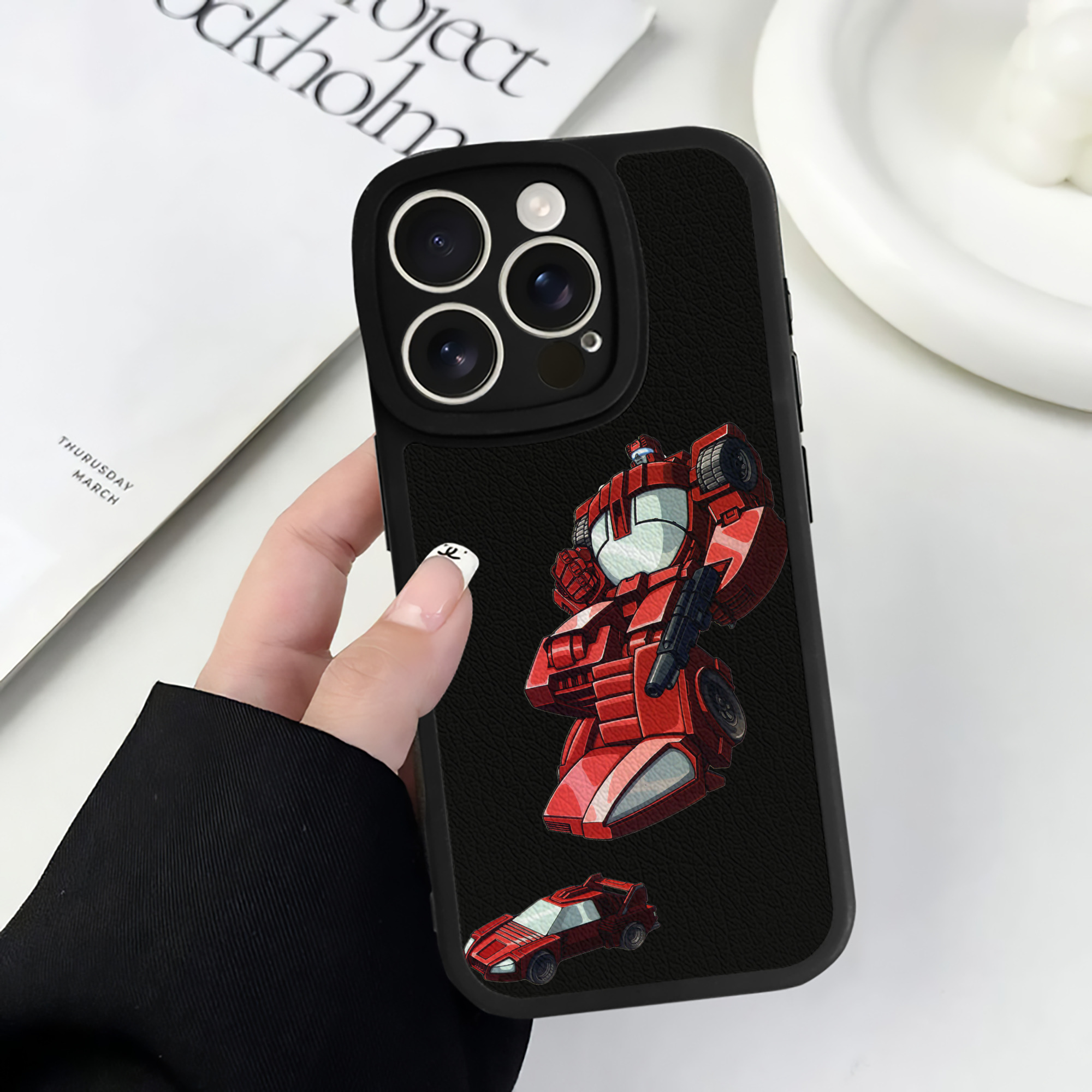 （画像用）  【iPhone 16シリーズ対応】シリコンスマホケース（レザー調） 材質：シリコン